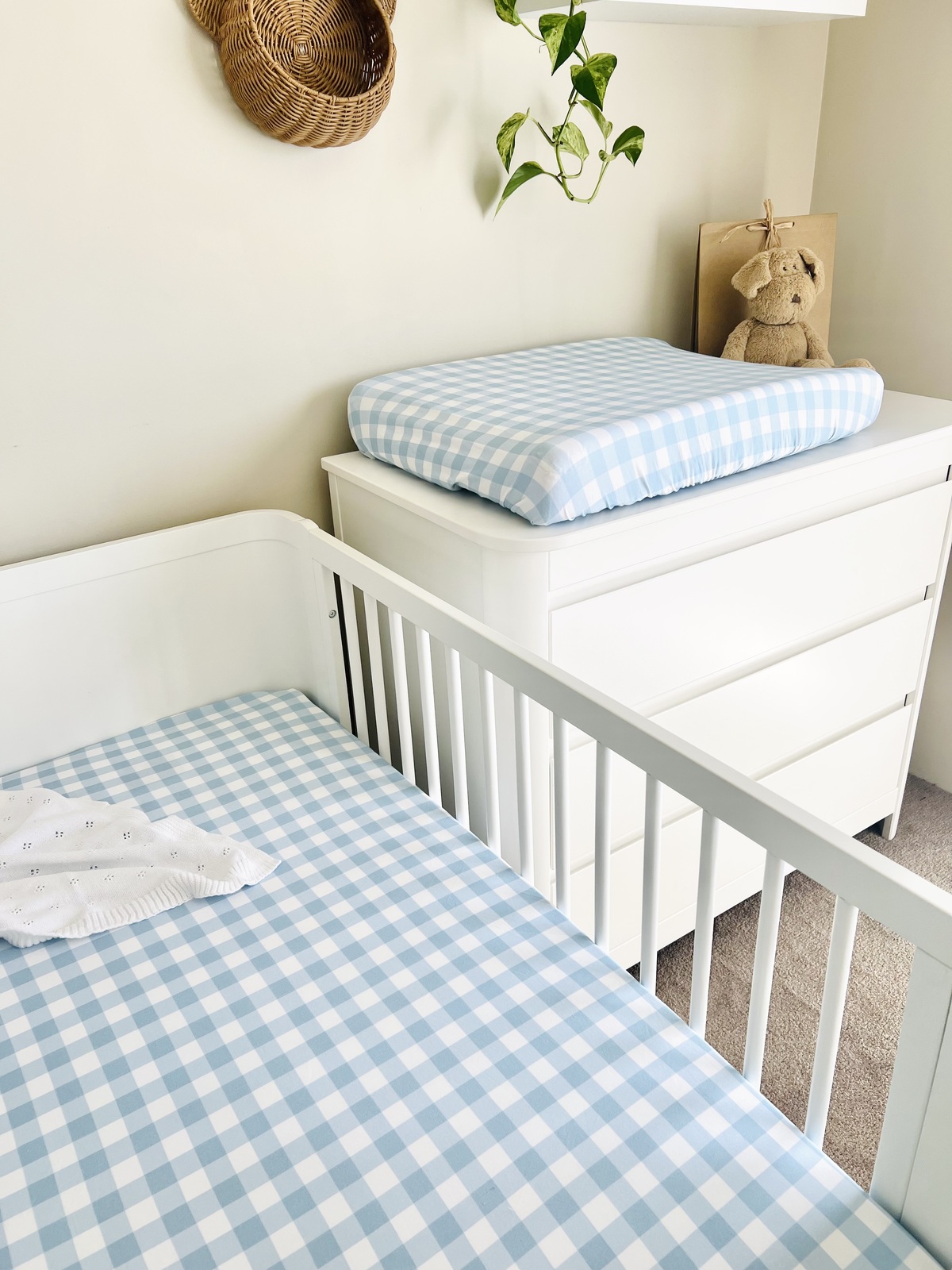 Blue deals cot sheet