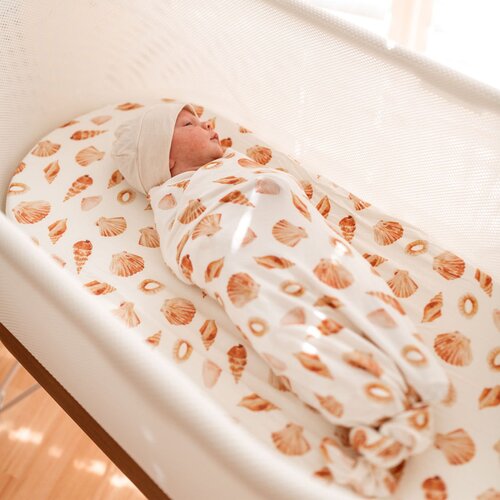 Mulberry Threads Co Bamboo Jersey Baby Swaddle Shells