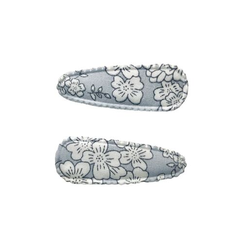 Mini & Me Snap Clip Set Blue Floral