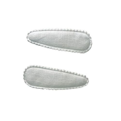 Mini & Me Snap Clip Set White