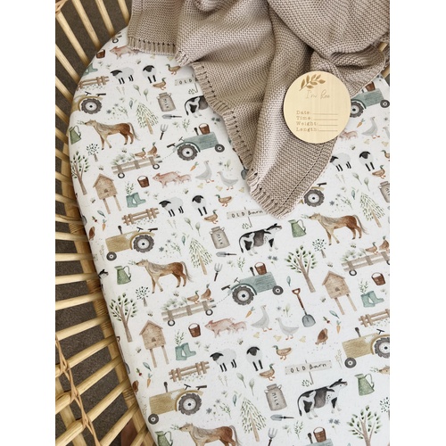 Mini & Me Co-Sleeper Sheet Farm Life