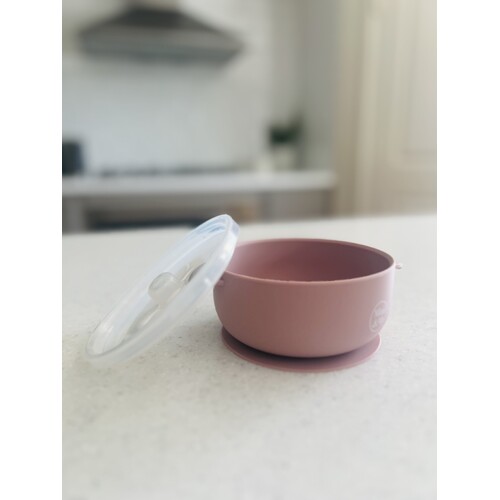 Mini & Me Round Bowl with Lid Cherry