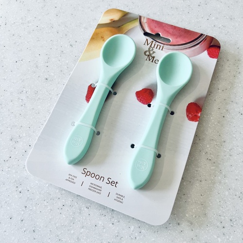 Mini & Me Spoon Set Spearmint