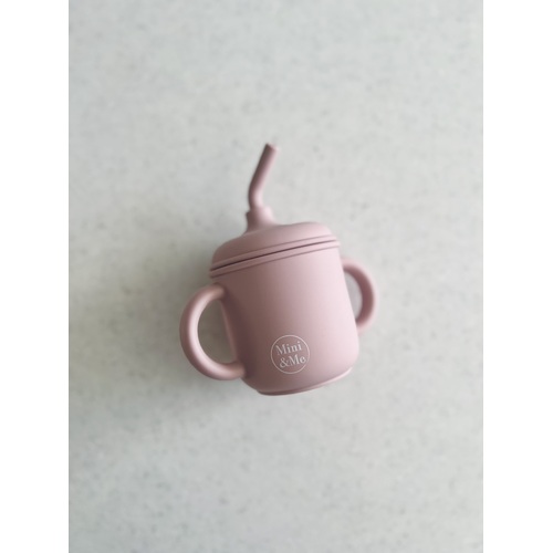 Mini & Me Transitional Straw Sippy Cup Cherry