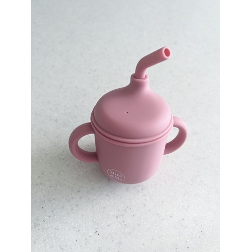 Mini & Me Transitional Straw Sippy Cup Guava