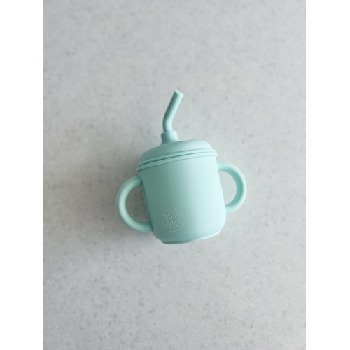 Mini & Me Transitional Straw Sippy Cup Spearmint