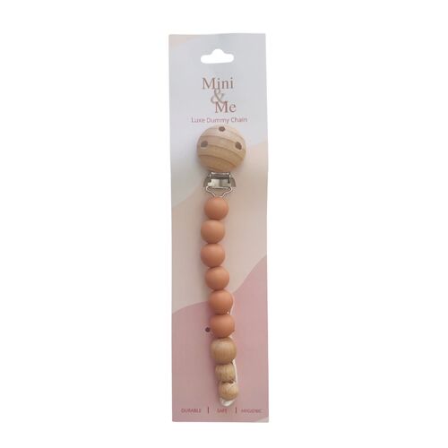 Mini & Me Luxe Dummy Chain Caramel