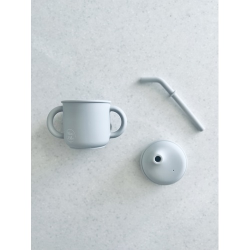 Mini & Me Transitional Straw Sippy Cup Porcini