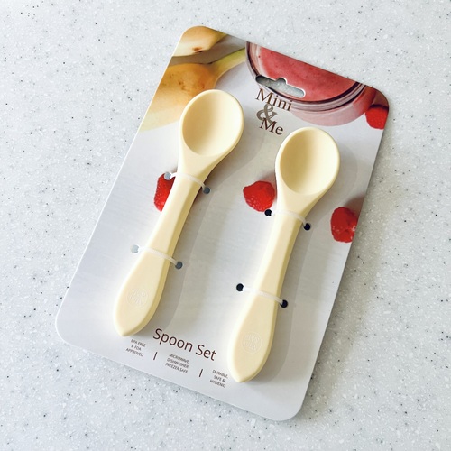 Mini & Me Spoon Set Custard