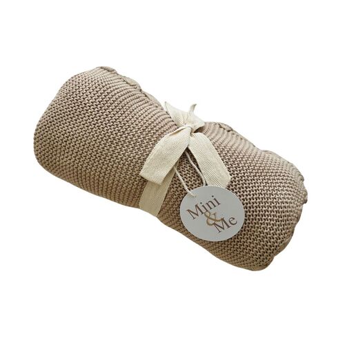 Mini & Me Shell Baby Blanket Linen