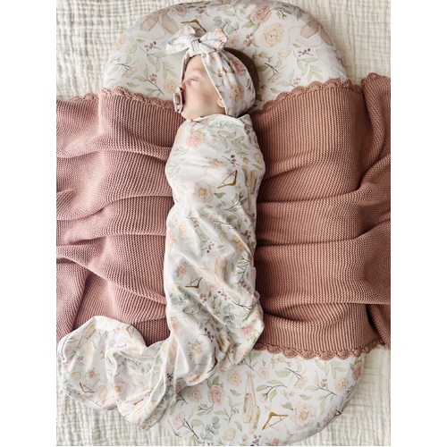 Mini & Me Organic Jersey Baby Wrap Set Amelia