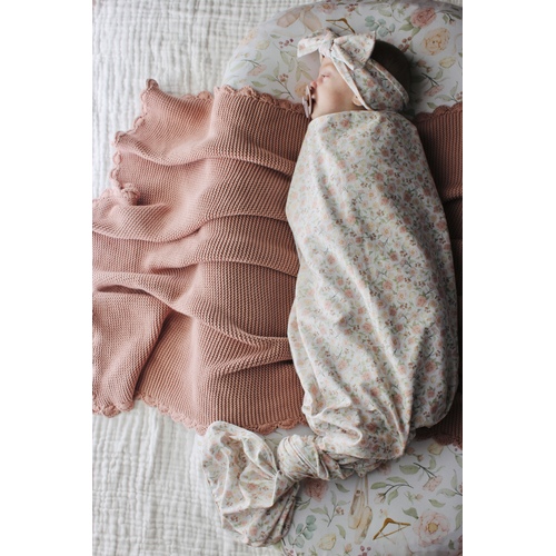 Mini & Me Organic Jersey Baby Wrap Set Lola