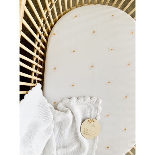 Mini & Me Bassinet Sheet Daisy