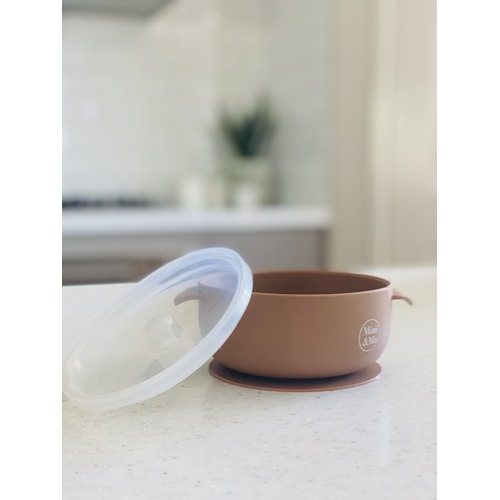 Mini & Me Round Bowl with Lid Mousse