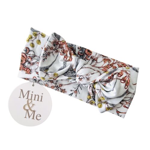 Mini & Me Topknot Headband Native Garden
