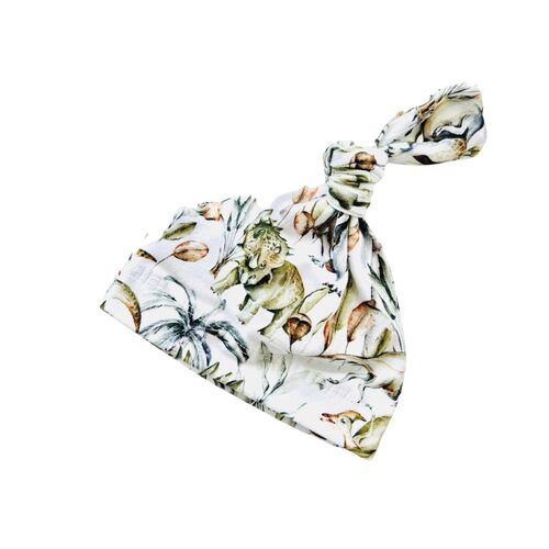 Mini & Me Knotted Beanie Jurassic - Clearance