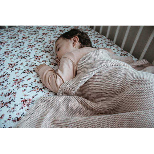 Mini & Me Fitted Cot Sheet Addison - Clearance