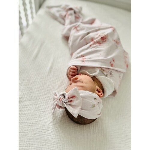 Mini & Me Organic Jersey Baby Wrap Set Imogen
