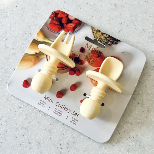 Mini & Me Mini Cutlery Set Custard