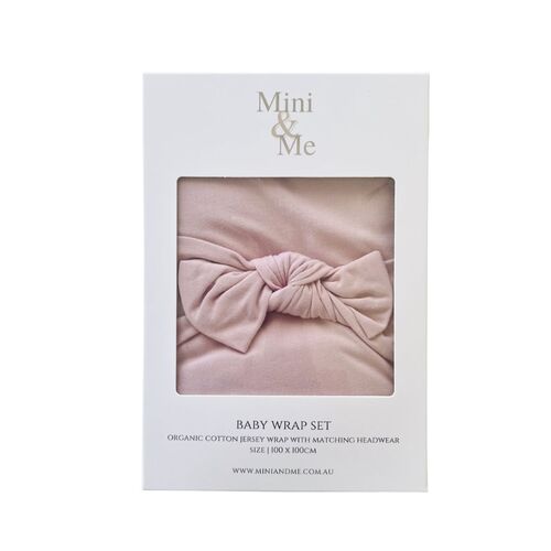 Mini & Me Baby Wrap Set Blush