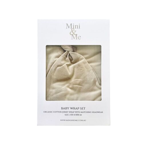 Mini & Me Baby Wrap Set Nude