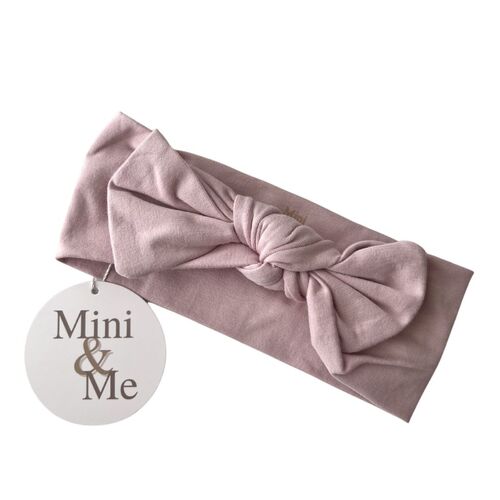 Mini & Me Topknot Headband Blush