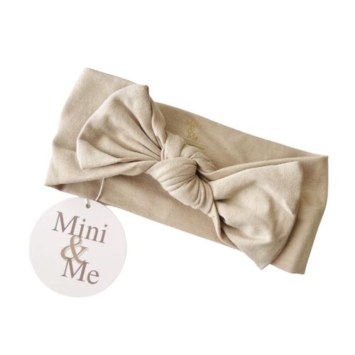 Mini & Me Topknot Headband Nude