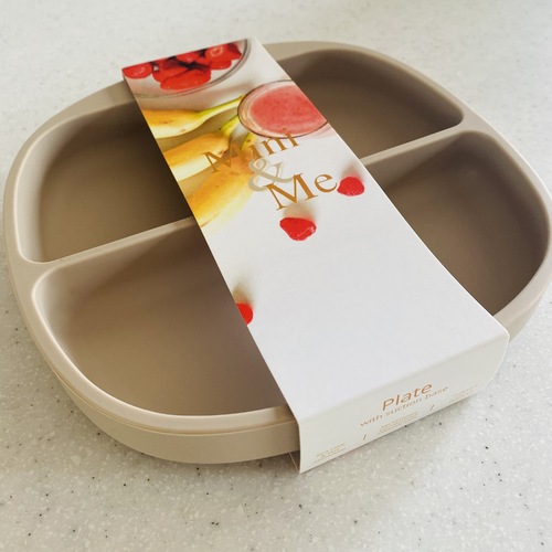 Mini & Me Divider Plate Almond