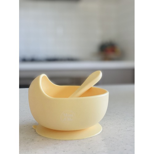 Mini & Me Wave Bowl & Spoon Custard