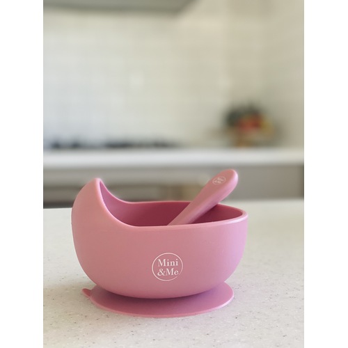Mini & Me Wave Bowl & Spoon Guava