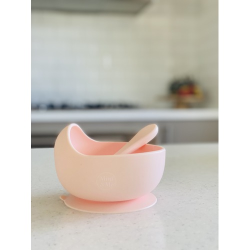 Mini & Me Wave Bowl & Spoon Marshmallow