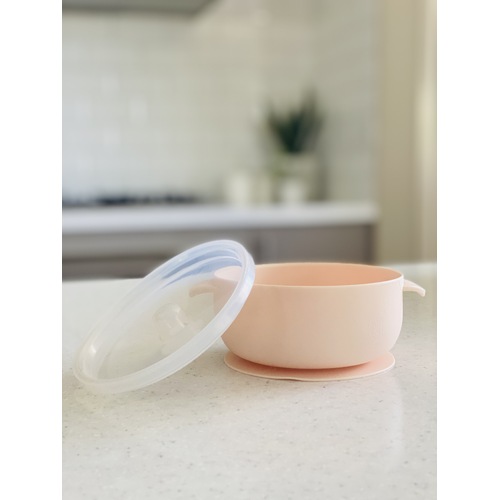 Mini & Me Round Bowl with Lid Marshmallow