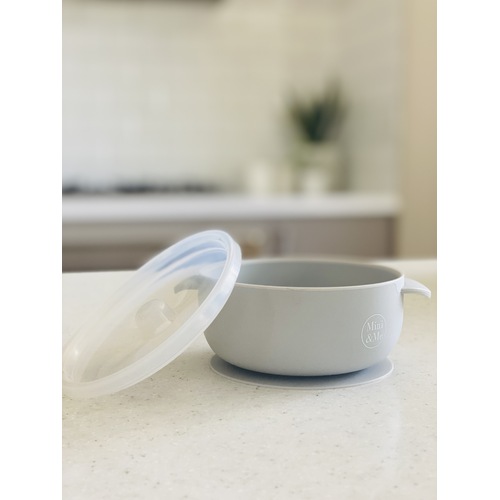 Mini & Me Round Bowl with Lid Porcini