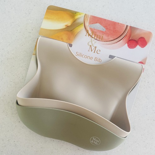 Mini & Me Bib Set (Olive & Almond) 