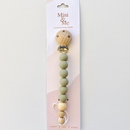 Mini & Me Luxe Dummy Chain Olive