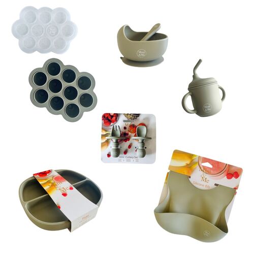 Mini & Me Starting Solids Set Olive