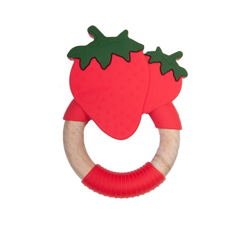 Nibbling Superfoods Teething Toy Strawberry