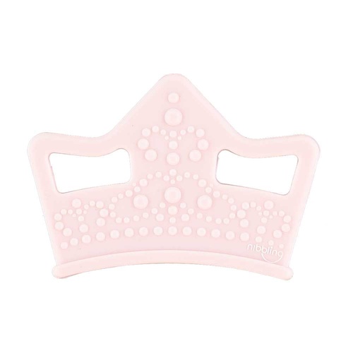 Nibbling Tiara Silicone Teething Toy – Pink
